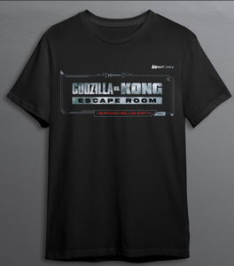 Godzilla vs Kong Escape Room: I Survived Hollow Earth / 60out T-shirt