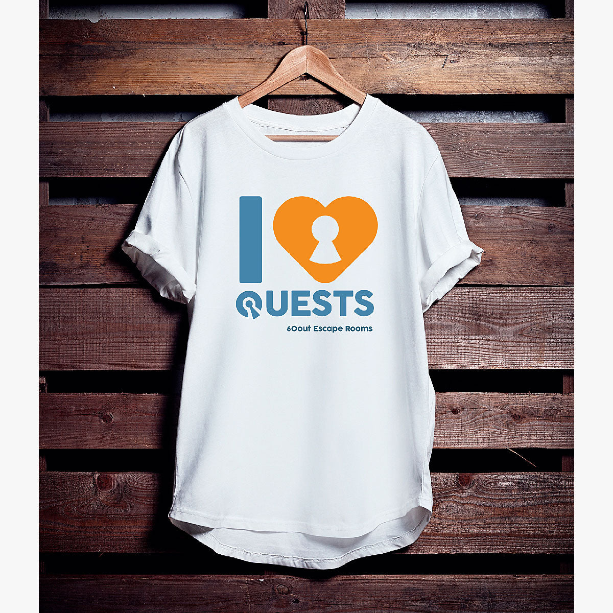 "I Love Quests" | 60out T-Shirt (Blue)
